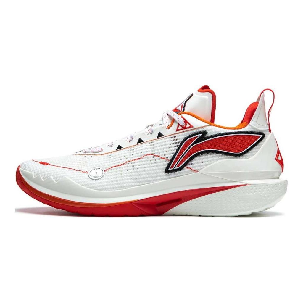 Li Ning Jimmy Butler JB 2'Ретро Майка' Амортизация Нескользящие Низкие Баскетбольные Кроссовки Мужские Белый Красный ABAT081-37