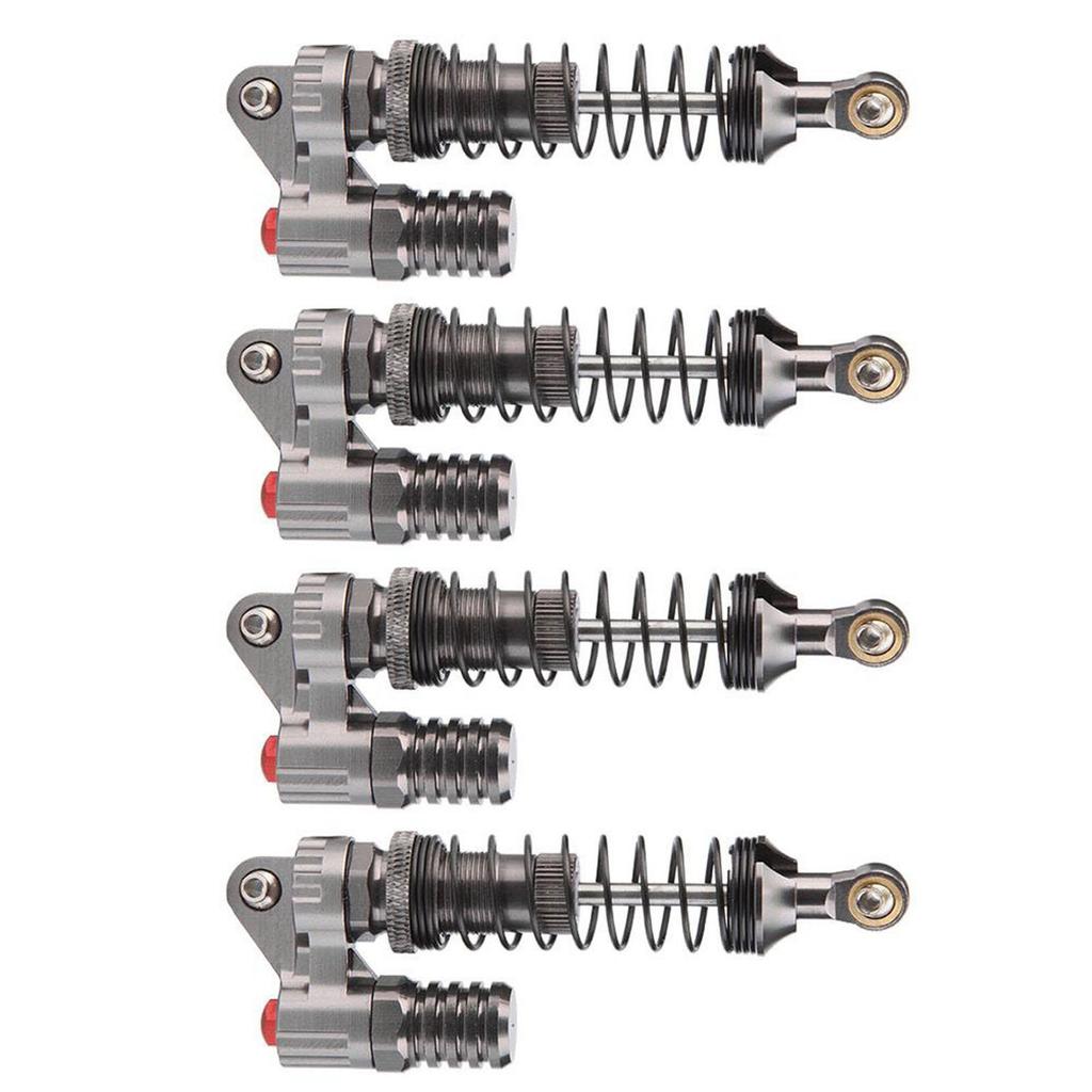 4 Pcs CNC Machining Aluminum Shock Absorber for Axial SCX10 D90 RC Crawler Car