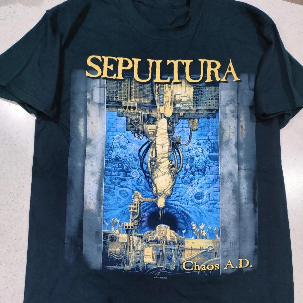 Новая футболка с туровым принтом Sepultura Новая Редкая Мужская Футболка (черный) Футболка Unisex