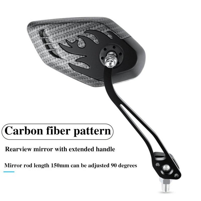 1 Pair Bicycle Rear Bike Handlebar End Mirror MTB Side Safety View Mirror Road Cycling Flexible Rearvi