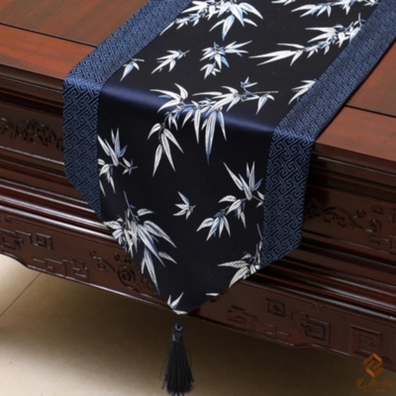 Новый китайский стиль тканый парчовый настольный флаг, современная мода, простой настольный флаг, сельский обеденный стол, чайный стол, скатерть