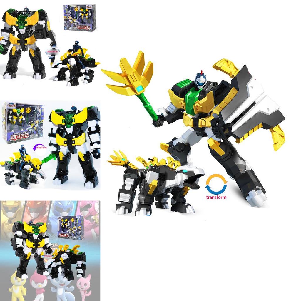 Mini Special Forces Super Dinosaur Power 2 Beast King Power 4 Transforming Mech Armor Children's Toy Abs Material