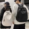 Рюкзак Большой Вместимости Мягкая Кожа Универсальная PU Сумка Корейский Стиль Рюкзак Студента Колледжа Усиленное Жесткое Дно