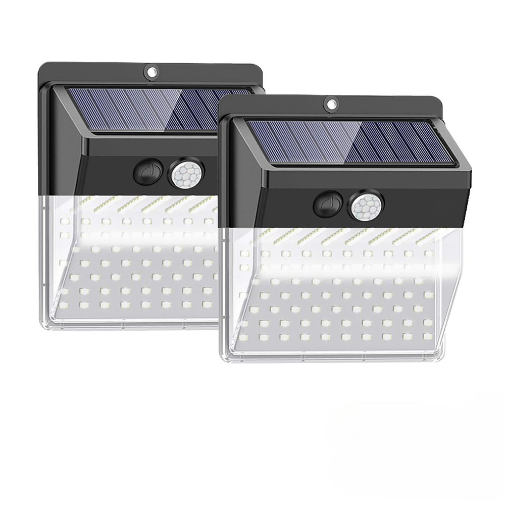172 светодиодных солнечных фонарей, наружный супер яркий 3-режимный датчик движения, настенный солнечный светильник с широким углом обзора 270 градусов, охранное освещение