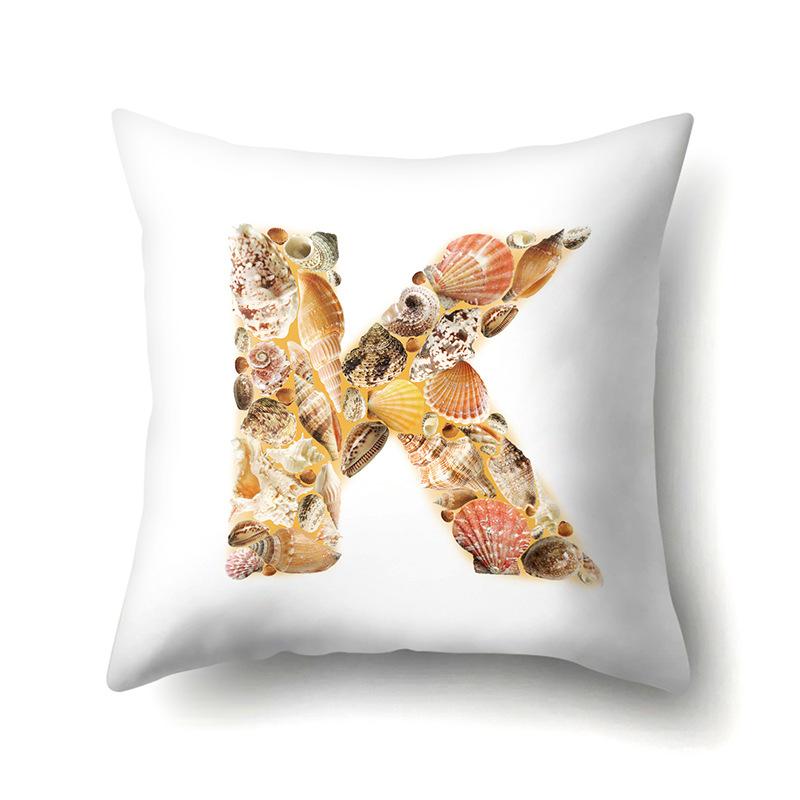 Полиэстеровая наволочка Автомобильная декорация Дом Наволочка с принтом 26 английских букв