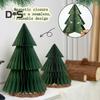 3D Paper Christmas Tree Reusable Tabletop Decor Honeycomb Tree Easy Assembly Mini Xmas Tree for Festive Party Table Centerpiece