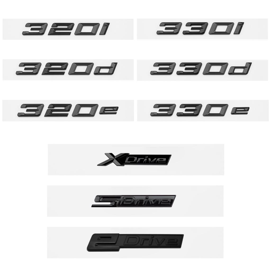 Глянцевая черная наклейка с эмблемой автомобиля для серии 3 E90 E91 E92 F30 F31 F34 G20 G21