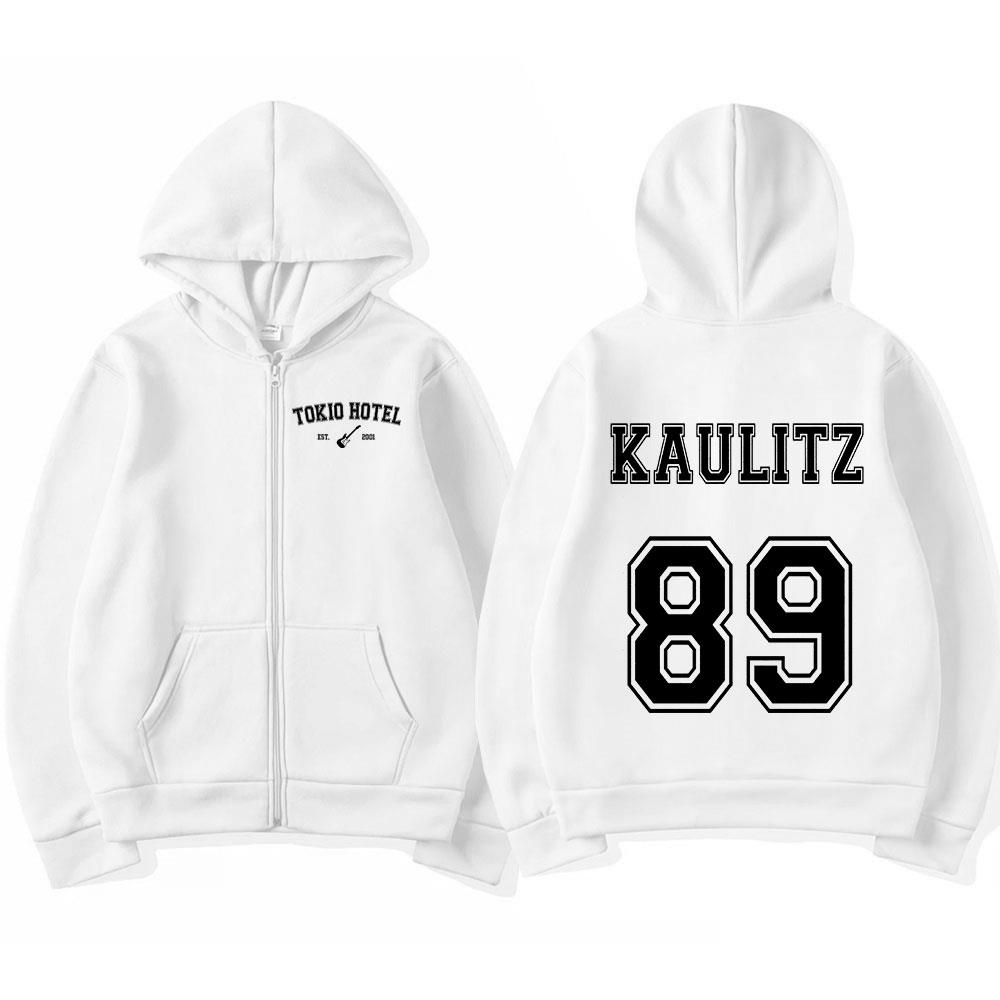 Rock Band Tokio Hotel Kaulitz Zipper Hooded Мужская и женская одежда Zipper Fleece Hooded Sports and Casual
