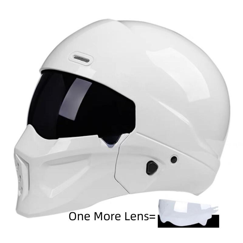 2025 Новый шлем Scorpion Ретро Мотоциклетный Cascos Moto Локомотив Личность Многоцелевая Комбинация Полуоткрытый Одобрено DOT