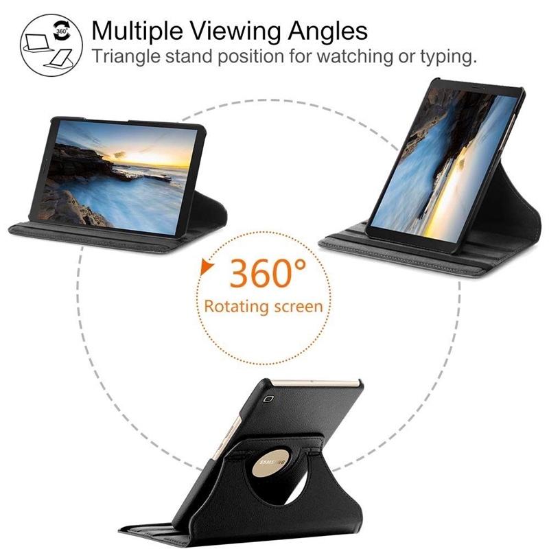 For Samsung Galaxy Tab A7 Lite 8.7"SM-T220 SM-T225 Tablet Casing 360Degree Rotate Stand Flip Leather Shockproof Protective Cover