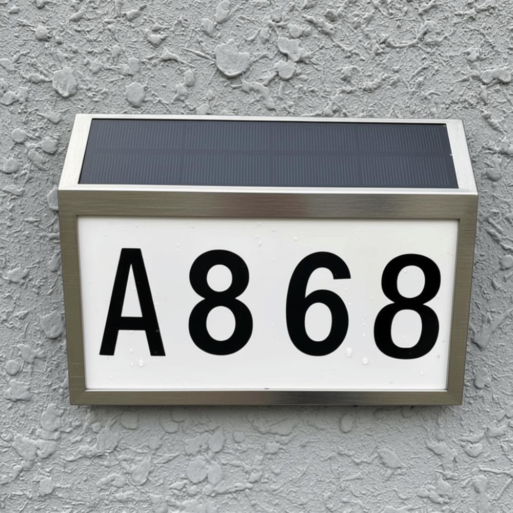 Durable Solar LED House Number Waterproof LED Exterior Fence Lamps Villa Hotel