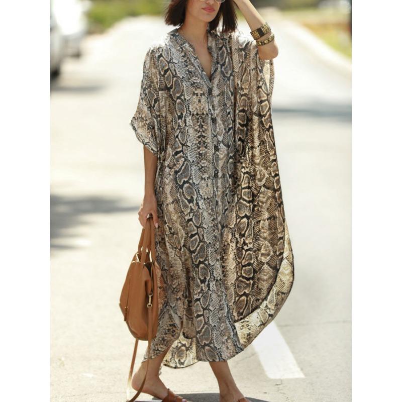 Пляжная блузка на пуговицах больших размеров для женщин со свободной защитой от солнца