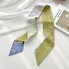 Green Is White And Tender, Long And Small Silk Scarves, Women'S Thin And Narrow Streamers, Tied Hair, Tied Bags, Decorative Souvenir Ribbons