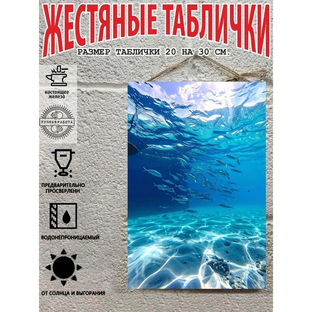 Металлические Настенные Знаки, Коллекция Морских Существ, Декор Комнаты, 20x30 см