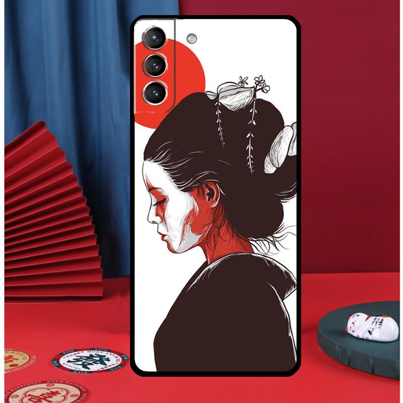 Японский стиль Арт Япония Чехол для телефона для Samsung Galaxy S25 S24 Ultra S9 S10 S20 S21 S22 S23 Plus S24 FE Задняя крышка