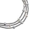 Baroque Baby Pearl Necklace 3 Stations Silver/Pearl 33.1g Women Used