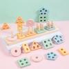 Montessori Geometric Stacking Rings: Early Education Toys for 1-3 Year Olds