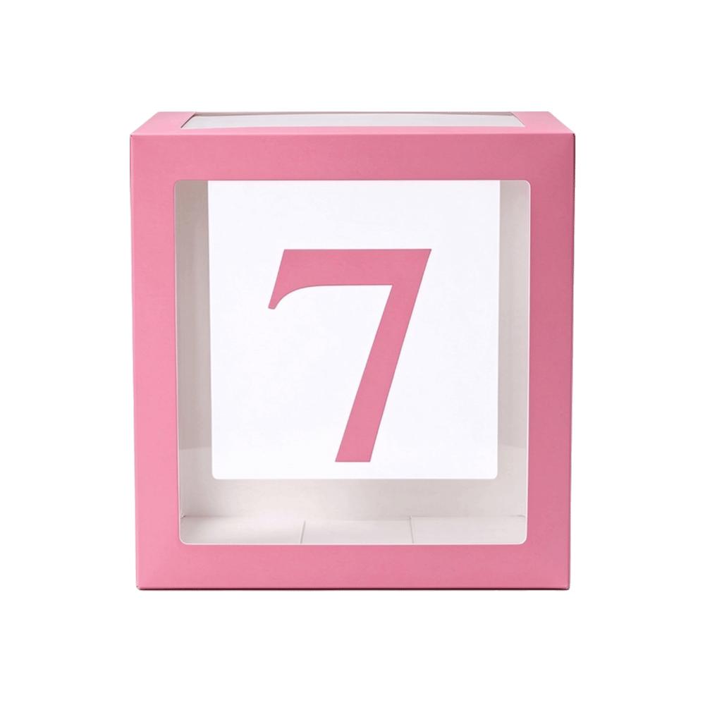Clear Material Balloon Box Transparent Party Balloon Box Background Props Display Box Baby Shower