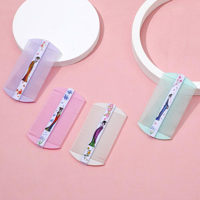 Бамбуковый гребень от вшей, двухсторонний, с супер густыми зубцами, удаляет перхоть, очищает кожу головы, массажирует кожу головы, удаляет блох, инструменты для волос