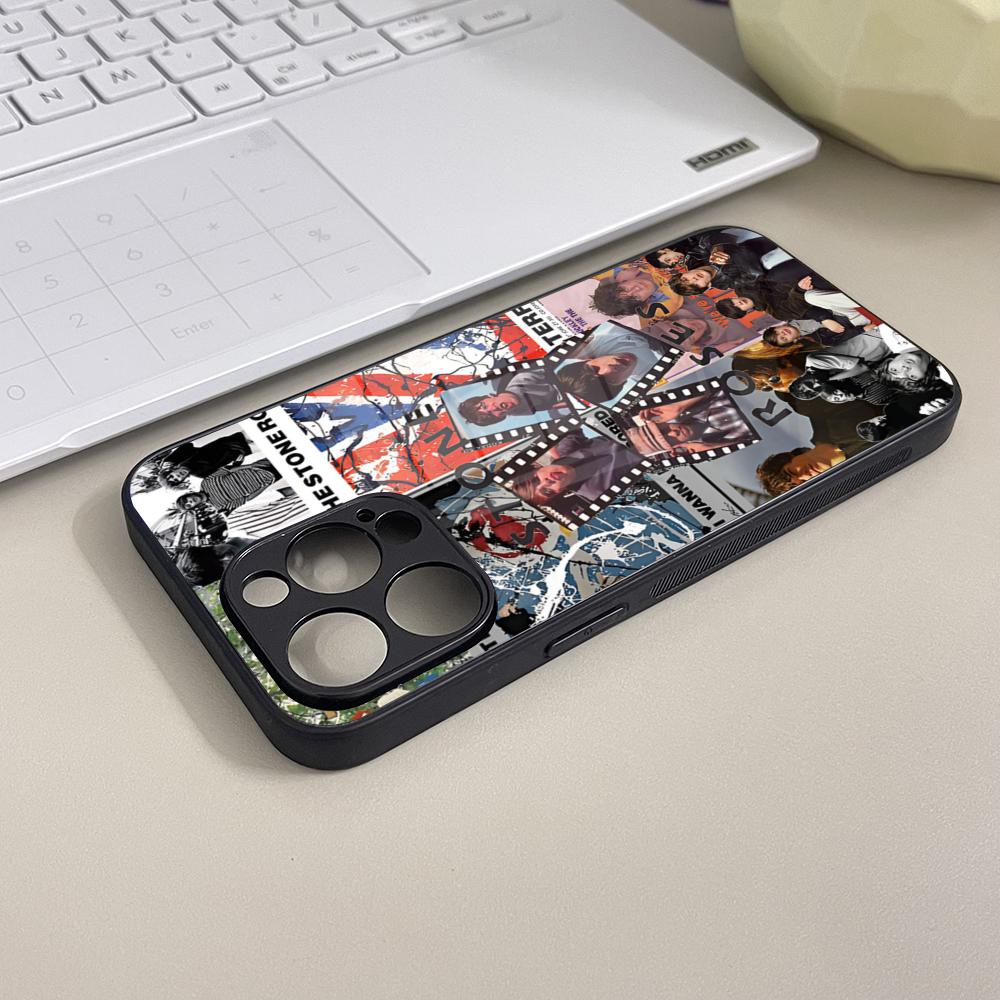Чехол для телефона The Stone Roses Закаленное стекло Для IPhone 16 13 14 17 12 15 11 Pro Max Plus Mini XR SE2020 Coque