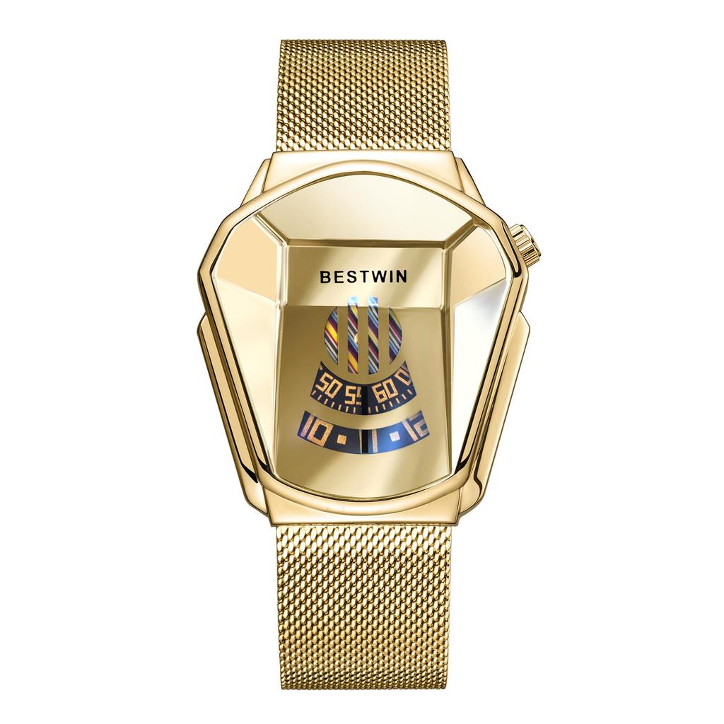 BESTWIN Мужские кварцевые часы из сплава с бриллиантами - Модные парные часы