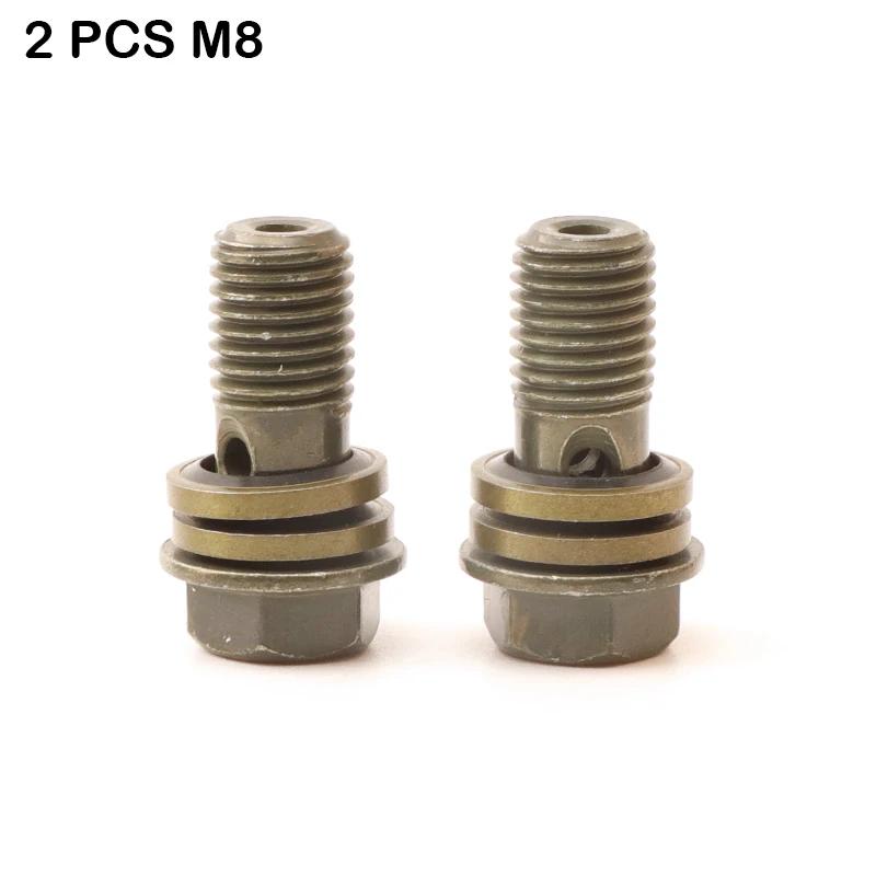 4pcs M8/M10x1.25 Hydraulic Brake Master Cylinder Oil Hose Screw Banjo Bolt Motorcycle Universal Tube Tubing Screws Bolts