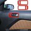 Red Interior Door Handle Cover Trim Decor For Ford Mustang 2004-2014 Accessories