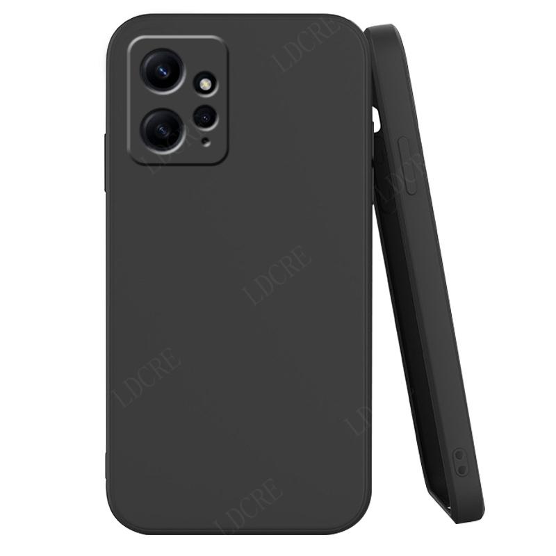 For Cover Xiaomi Redmi Note 12 Case Redmi Note 12 Capas Back Liquid Silicone Soft TPU Case Redmi Note 10 11 12 Pro Plus Fundas
