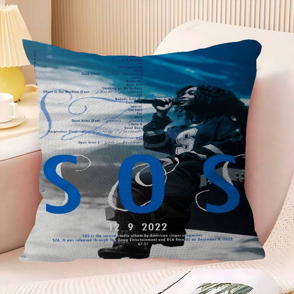 American Singer Star SZA Pillow Gifts Home Office Furnishings Bedroom Sofa Car Cushion Cover case 45x45cm