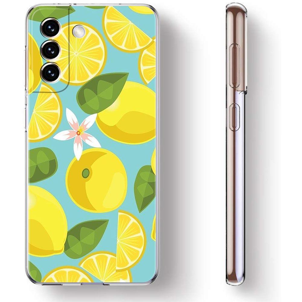 Средиземноморский Лимон Чехол для Телефона Для Samsung Galaxy S22 5G S20 Ultra S21 FE 5G S10E S9 S8 S10 Plus Note 20 10 Прозрачный Силиконовый Чехол