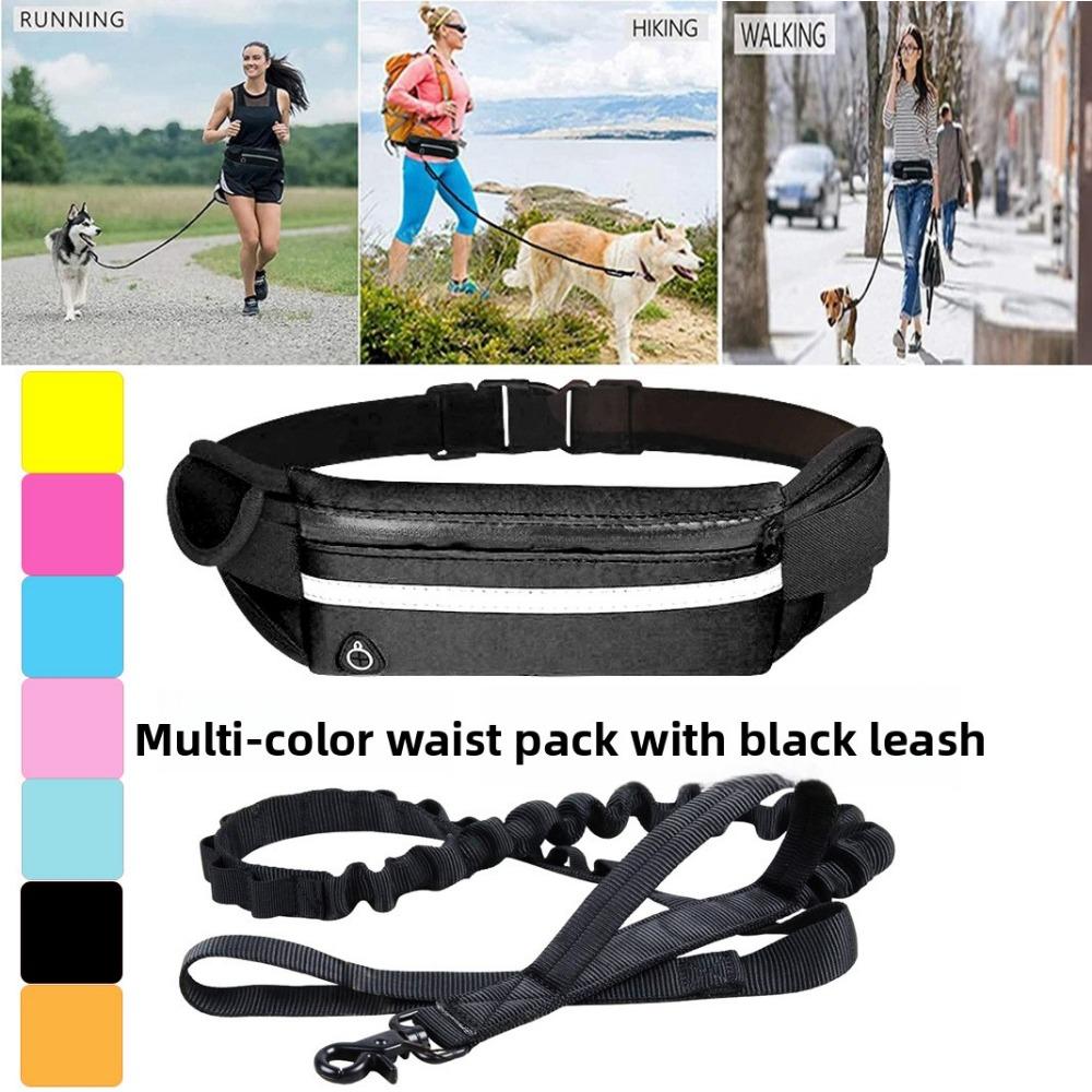 Sports Fanny Pack Dog Leash, Pet Running Leash, Dog Leash with Reflective Strip Outdoor Products