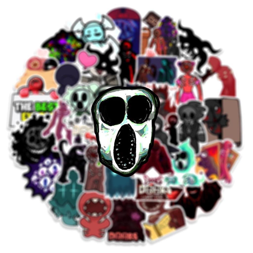 50 шт. Высококачественный набор водонепроницаемых наклеек с фигурками Roblox Doors для скрапбукинга и украшений