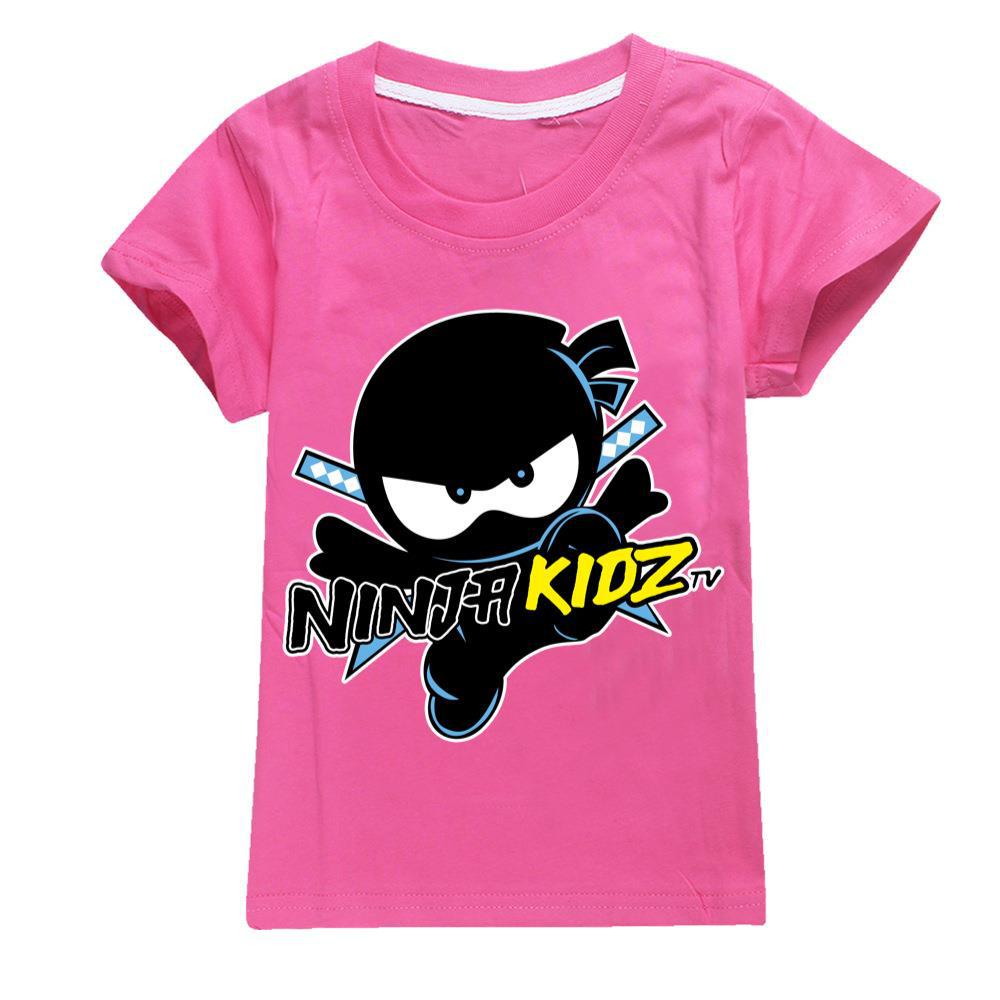 NINJA KIDZ 3D Футболка Повседневная Летняя Короткие Футболки Детские Мультяшные Футболки с Рисунком Одежда для Мальчиков Харадзюку Аниме Футболка
