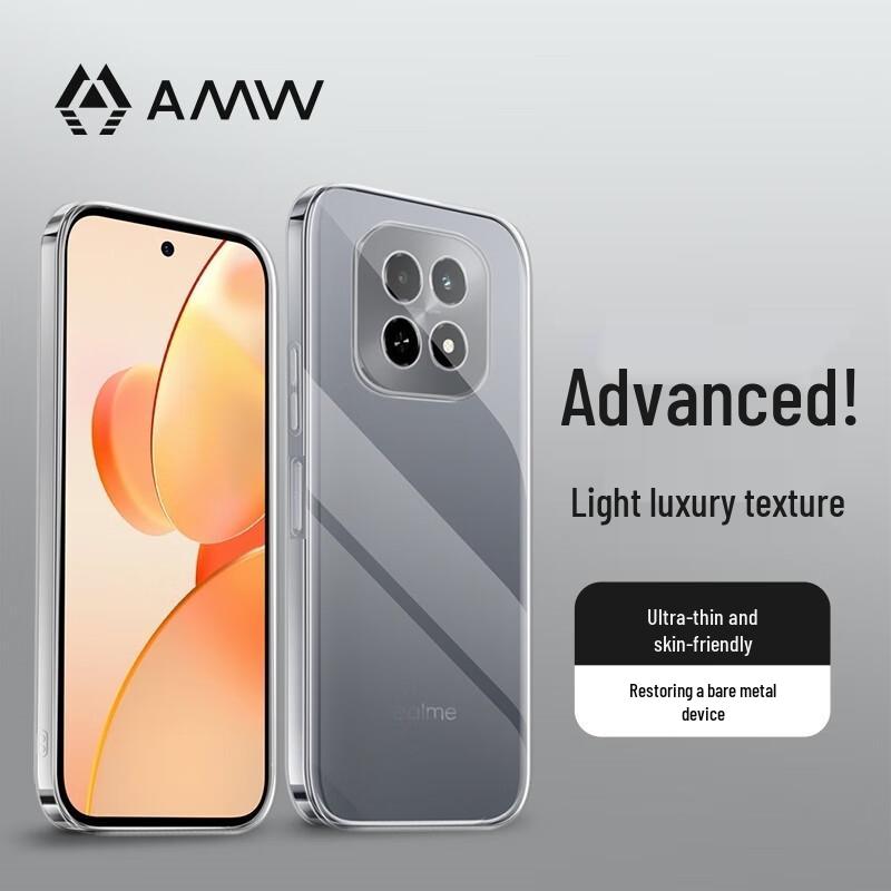 Прозрачный противоударный чехол для телефона AMW для OPPO и Realme