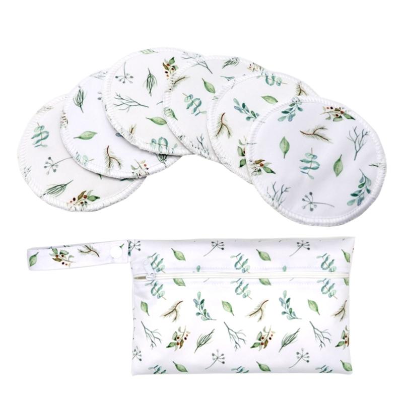 1 комплект бамбуковых вкладышей для кормления с портативным органайзером для подгузников, сумка для няни, удобные непромокаемые вкладыши для груди для молодой мамы