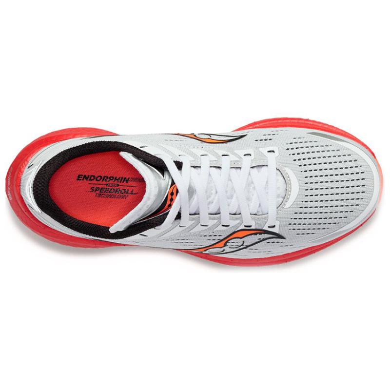 SAUCONY Endorphin Speed 3 Running Shoes Men's Low Top White/Red Saucony S20756-85