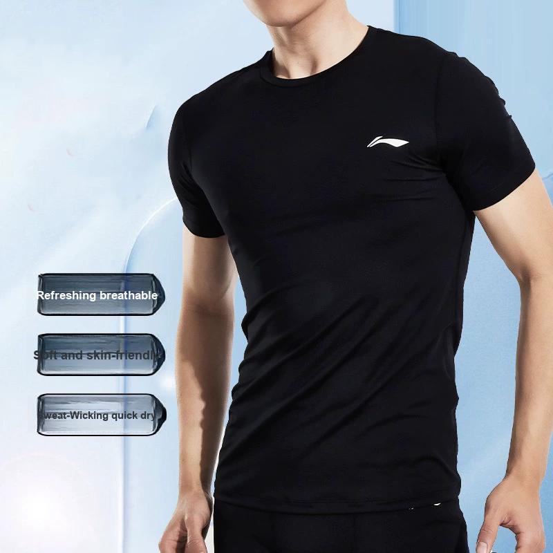 Li-Ning Приятный к коже Удобный Дышащий Повседневный Спортивный Костюм Набор из 3 предметов Мужские костюмы MBZH155-1+MBZH023-1