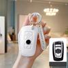 Розовый чехол для ключей из натуральной кожи для BMW F30 F31 F32 F34 F20 F21 F07 F10 1 3 5 7 серии X1 X3 G01 X4 G02 X5 F15 F16 M3 M4