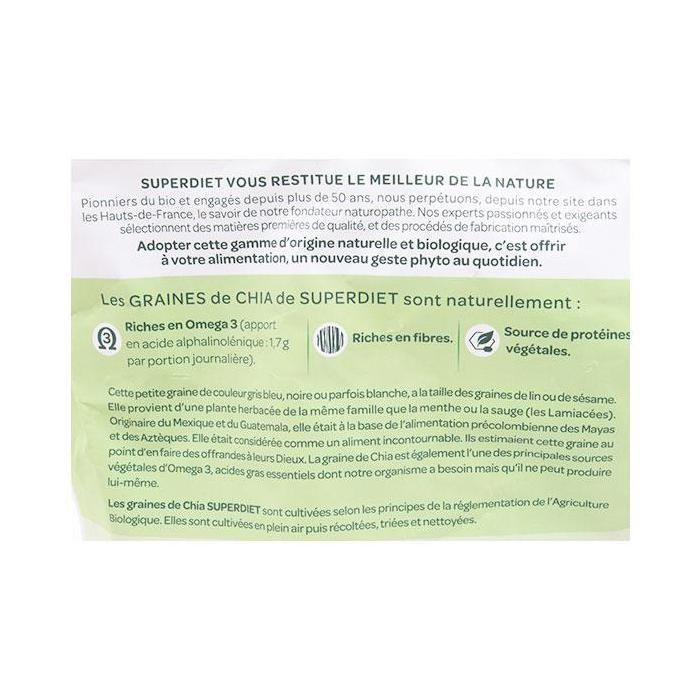 Superdiet Superfood Graines de Chia Bio 200g