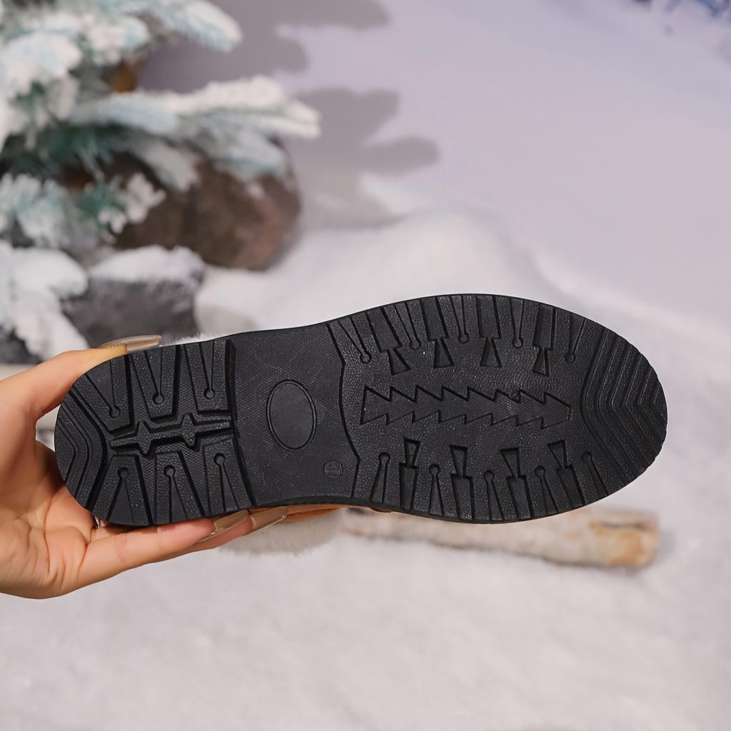 2025 Winter New Plus-size Women's Shoes Plush Snow Boots Thickened Cotton Shoes
