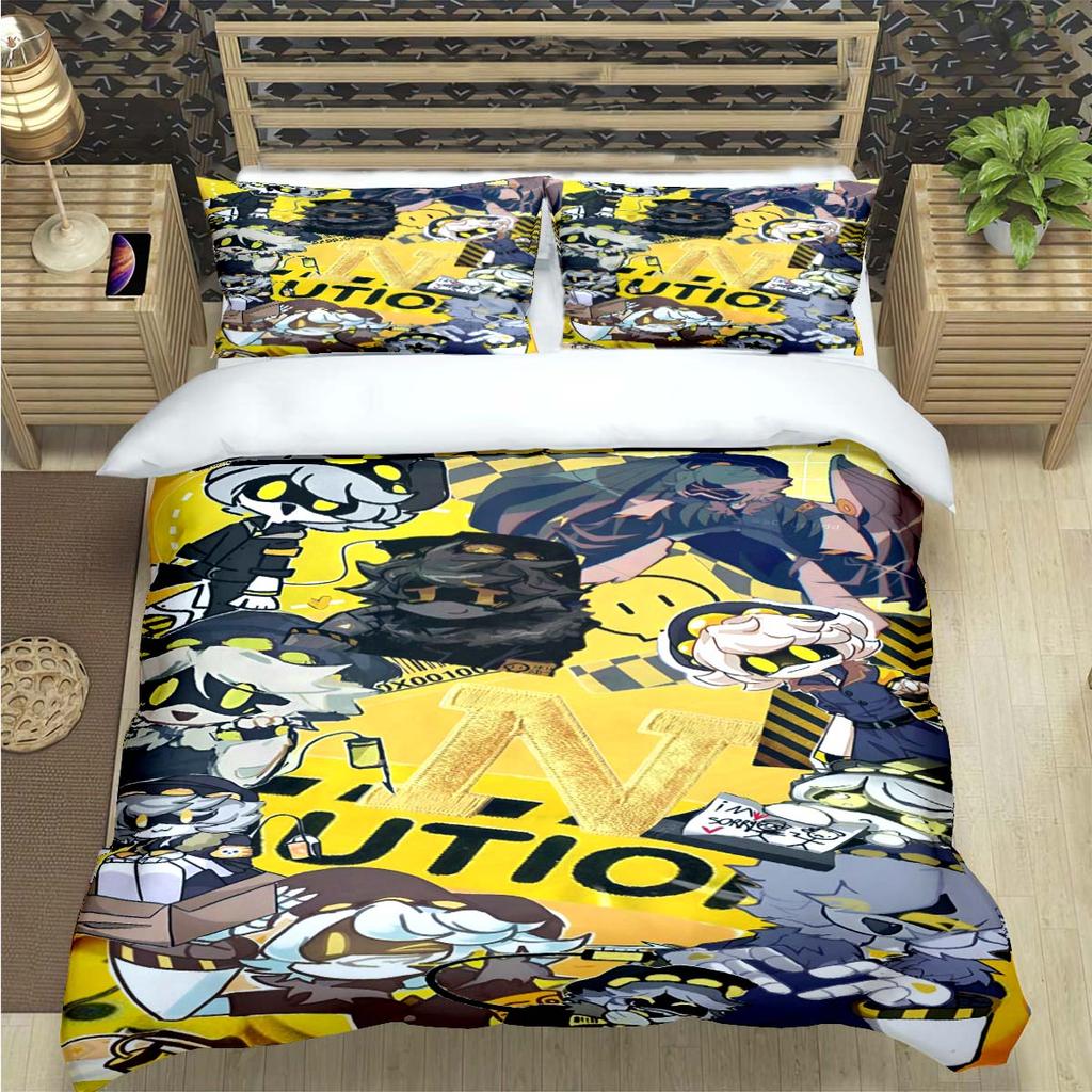 Fashion Hot Cartoon Murder Drone  Print Bedding Set Duvet Cover Comforter Bed  Youth Kids Girl Boys Luxury  Birthday Gift