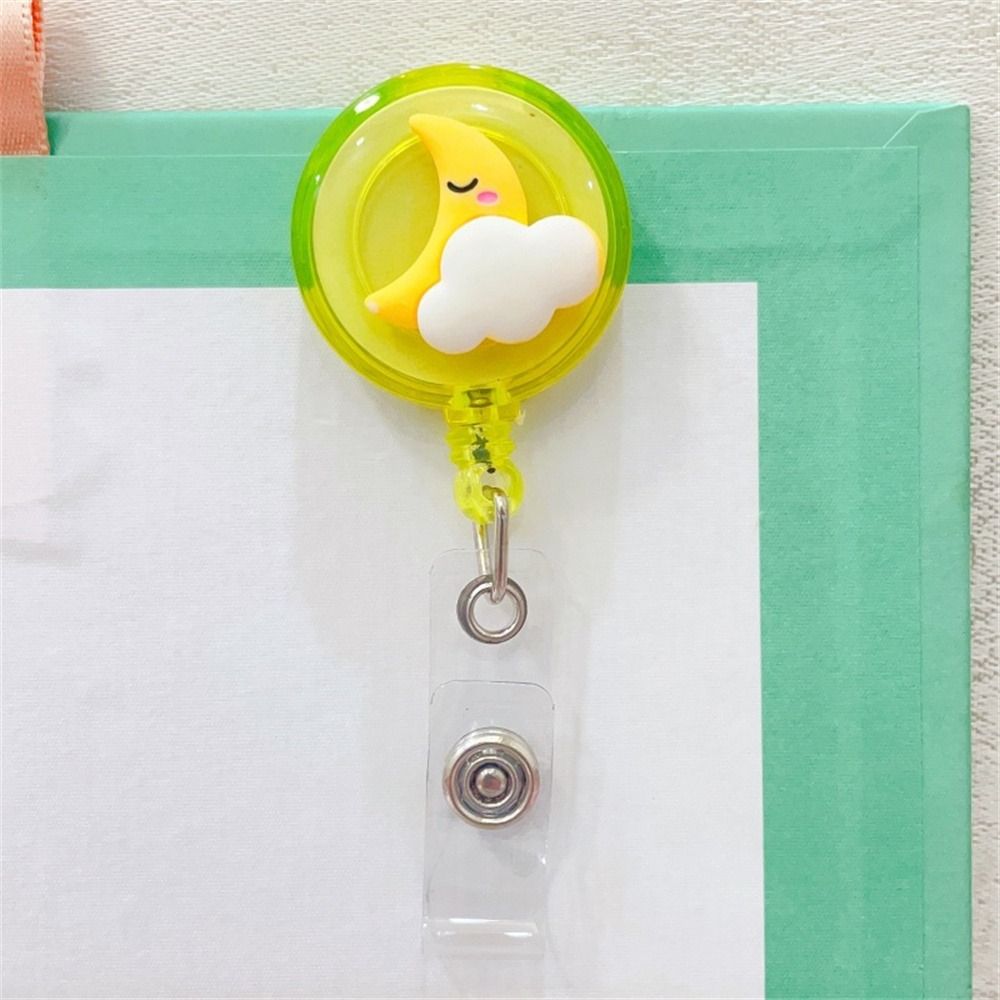 Students Cartoon Nurse Doctor ID Card Clips Badge Holder Name Card Holder Retractable Badge Reel