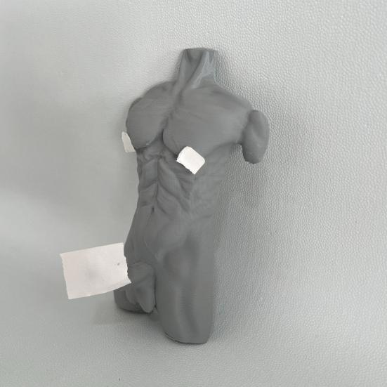 Yousheng Мускулистый Мужчина Настенный Крючок Сверхпрочный 3D-Печатный Обнаженный Боди-арт Декоративный Крючок Дом Ванная Душ Полотенце Губка Вешалка для Одежды