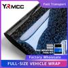 Blue Glossy Carbon Fiber Vinyl Wrap Air Release Stickers with Scraper DIY Decals Car Auto Vehicle Cover Motorcycle Accessories