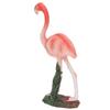 Flamingo Statue Resin Materials Vivid Real Pink Flamingo Ornament for Shelf Desk Decoration