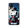 Чехол PT77 Cartoon Snoopy для iPhone 16 15 Plus 14 13 12 11 Pro 8 7 6S 6 SE 5S X XR XS Max Realme C30 C33 C31 9I Huawei P30 Black Sofe Cover