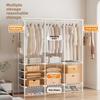 Simple Three-row Multi-functional Storage Hanger Household Bedroom Floor Rack Coat Rack