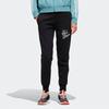 Adidas Женские облегающие трикотажные спортивные брюки с принтом Neo Letter, черные EI4272