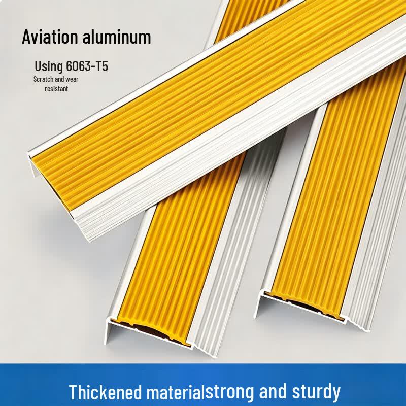 L-shaped Aluminum Alloy Stair Anti-slip Strip