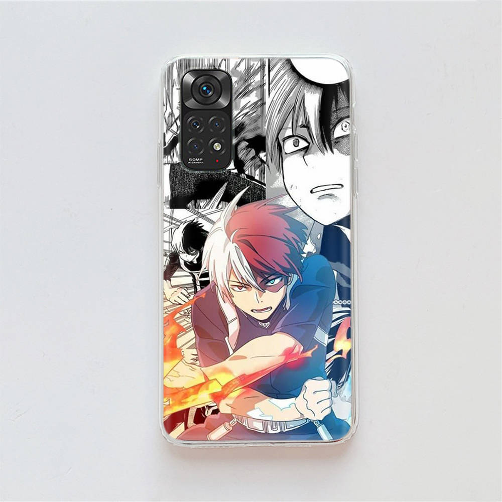 Чехол DT14 My Hero Academia для Samsung A04 A14 A23 A34 A54 M23 M33 M52 M53 Realme 10 9 C30S C35 C55 VIVO Y02S Y21 Y33S Y51 X80 Pro Прозрачная крышка